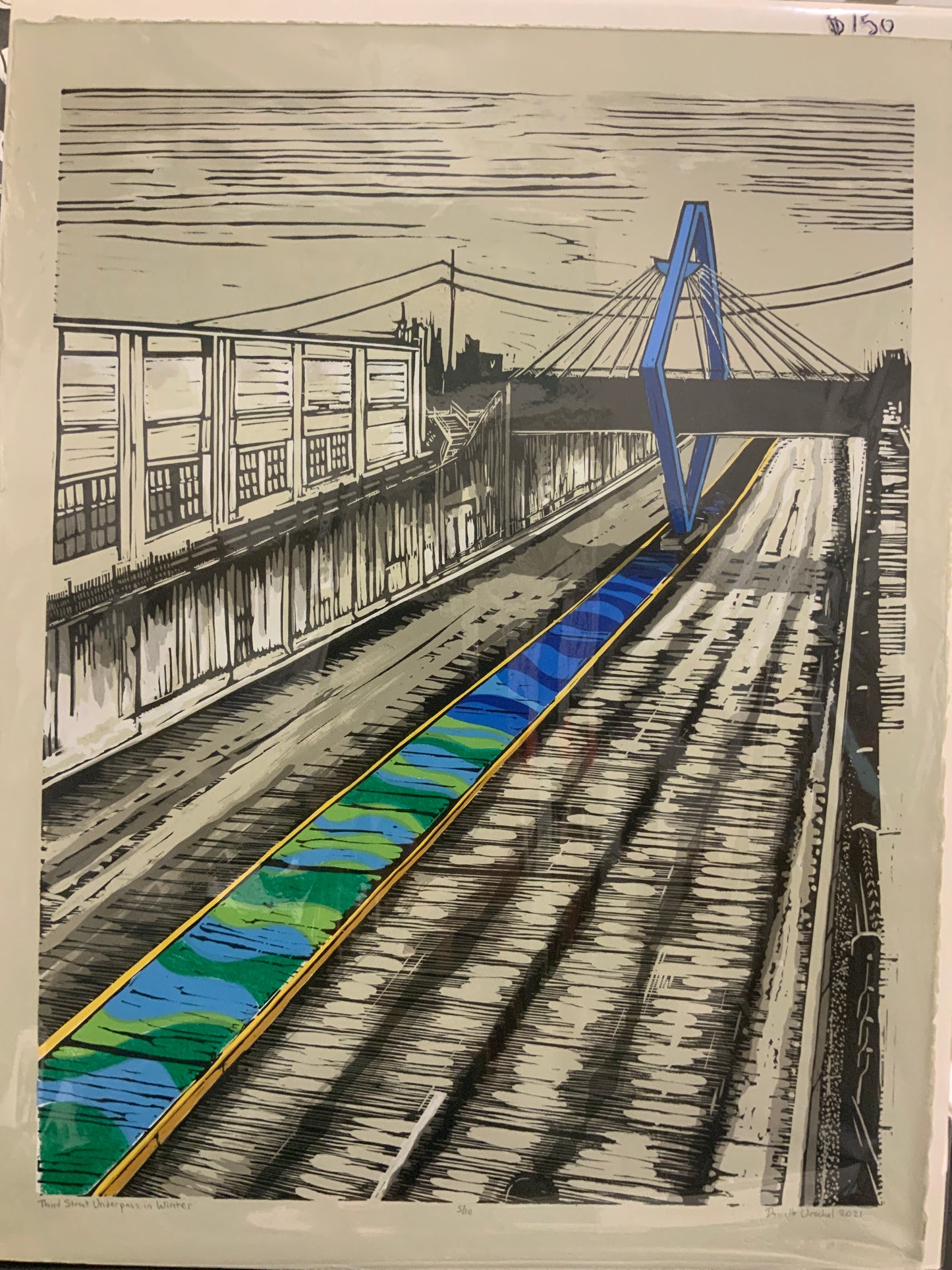 3rd st underpass in winter