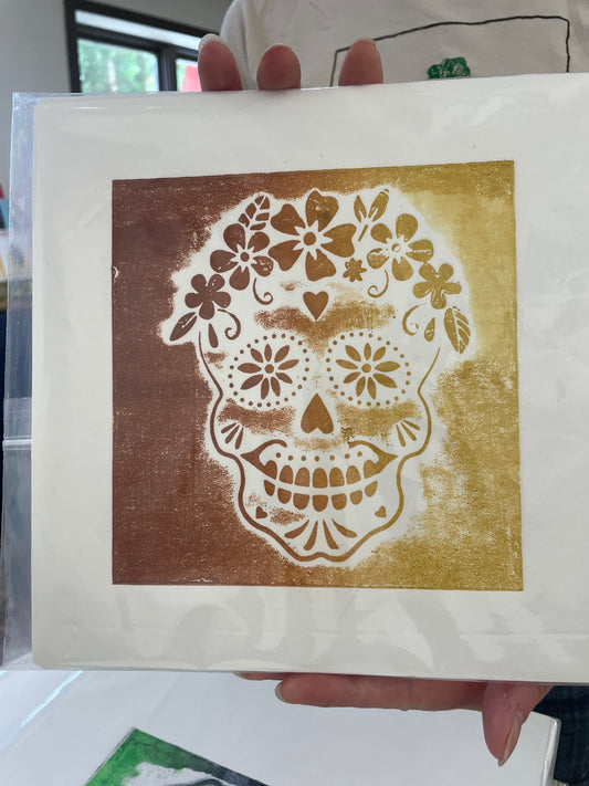 Sugar skull Orange