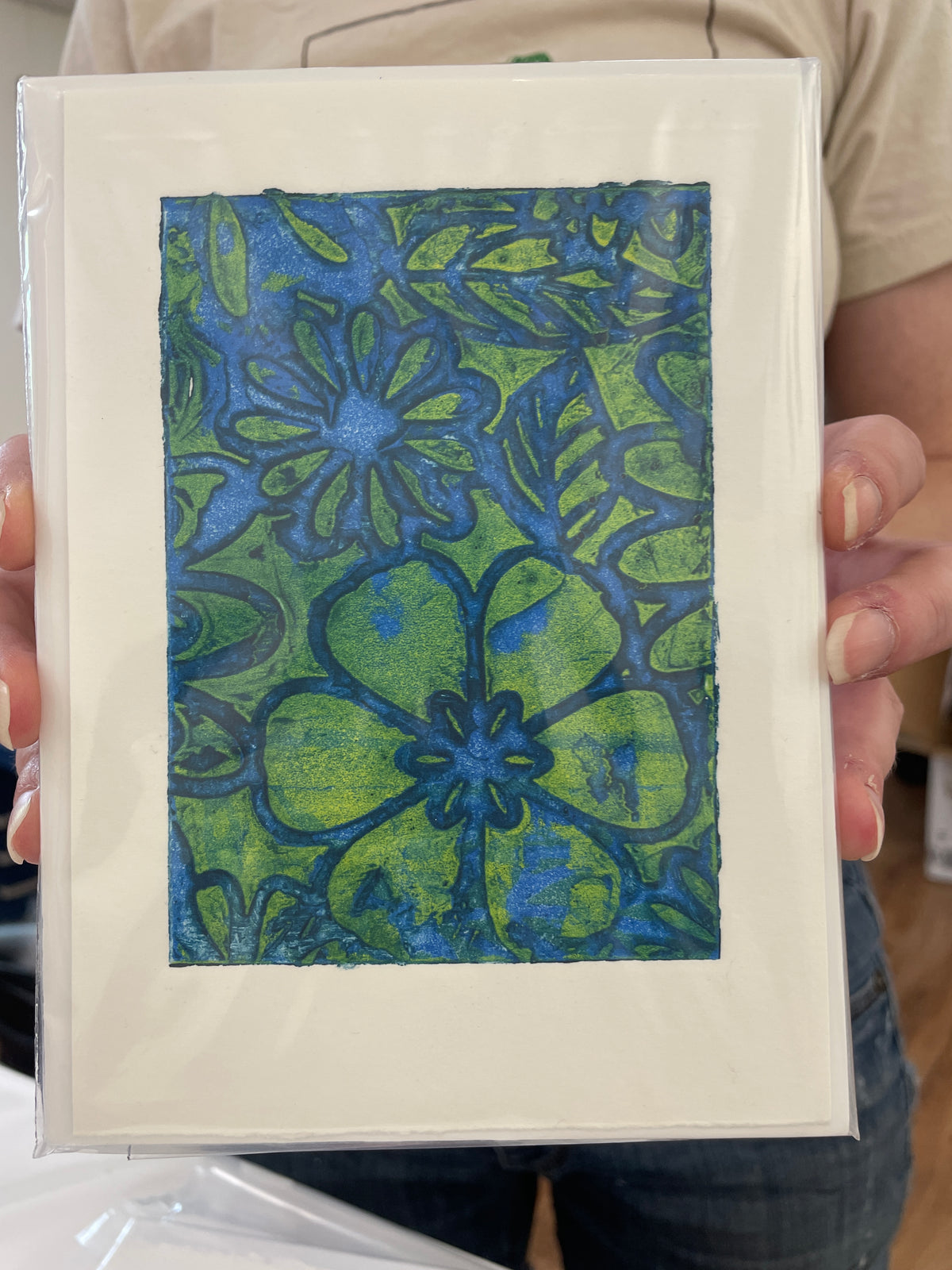 Blue Green Flowers