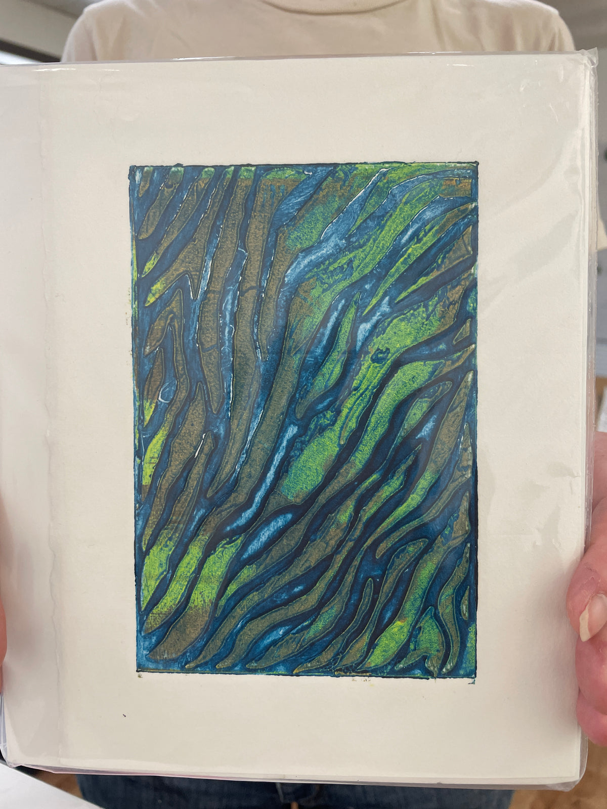 Blue Green Waves