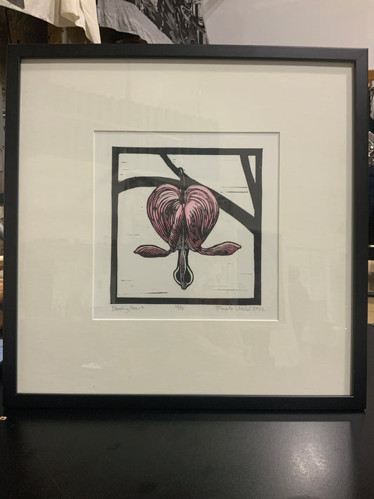 Framed bleeding heart
