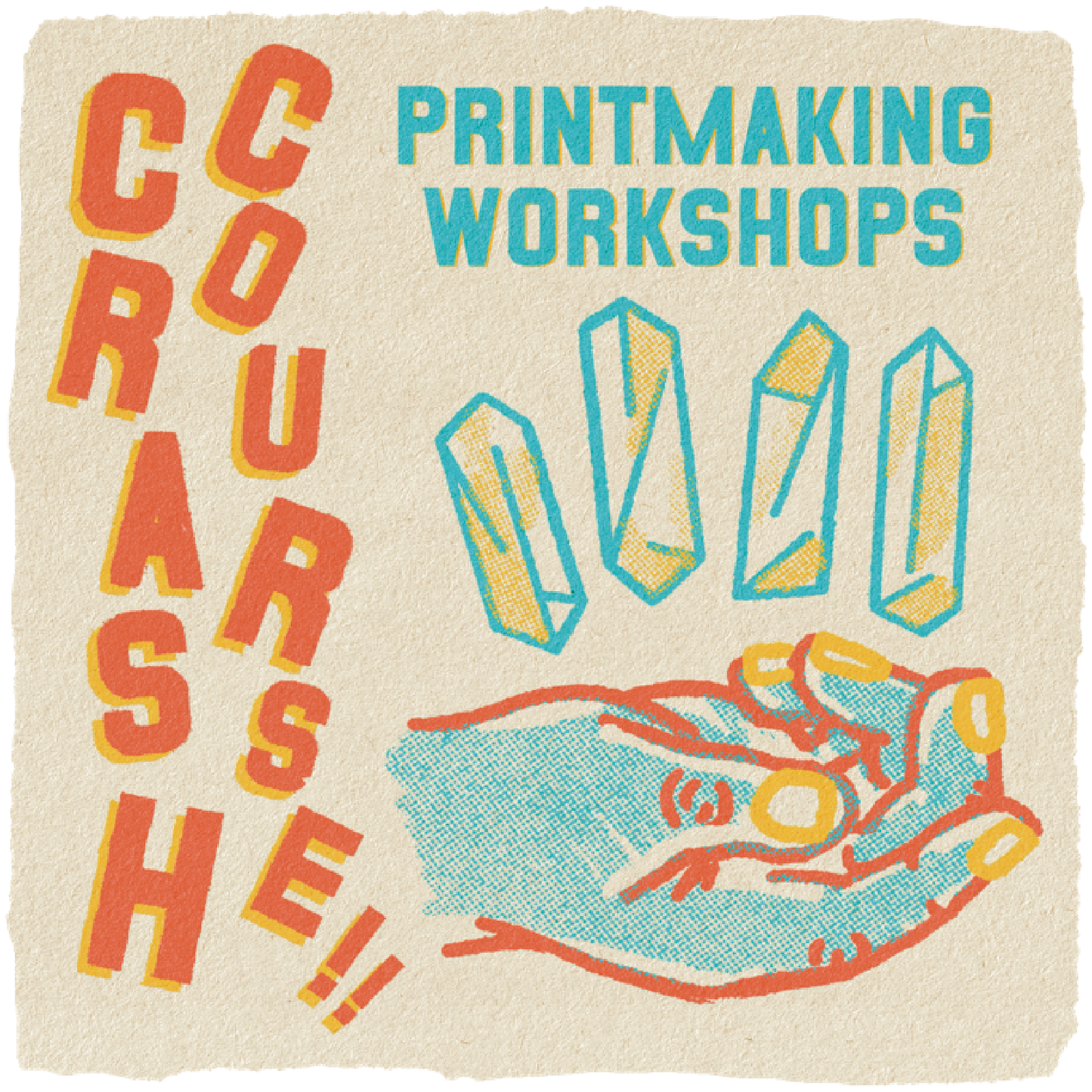 Crash Course!! Postcard Screen Printing