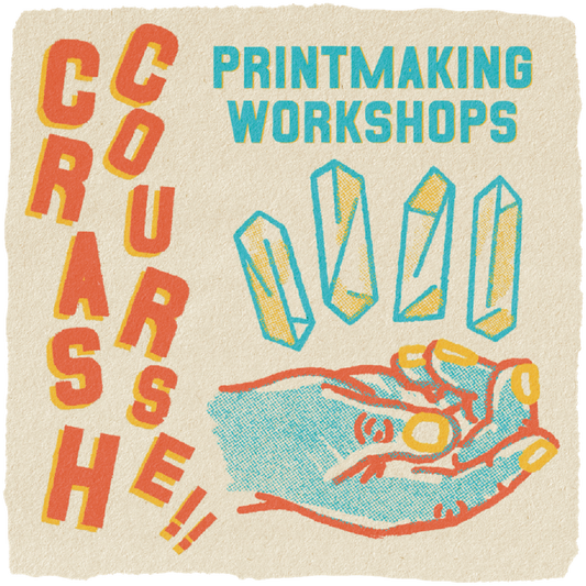 Crash Course!! Postcard Screen Printing